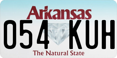AR license plate 054KUH