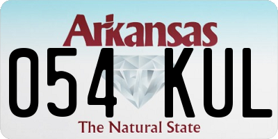 AR license plate 054KUL