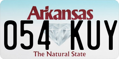 AR license plate 054KUY
