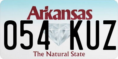 AR license plate 054KUZ