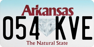 AR license plate 054KVE