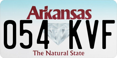 AR license plate 054KVF