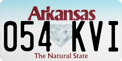 AR license plate 054KVI