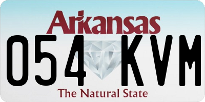 AR license plate 054KVM