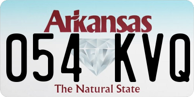 AR license plate 054KVQ