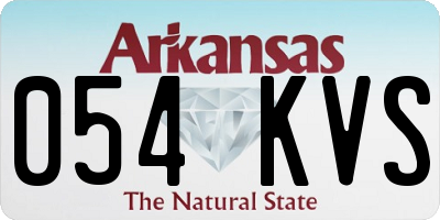 AR license plate 054KVS