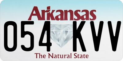 AR license plate 054KVV
