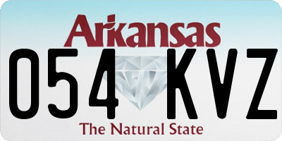 AR license plate 054KVZ