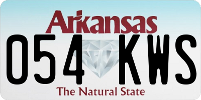 AR license plate 054KWS