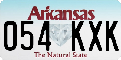 AR license plate 054KXK