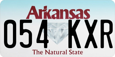 AR license plate 054KXR
