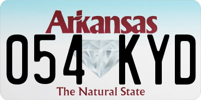 AR license plate 054KYD