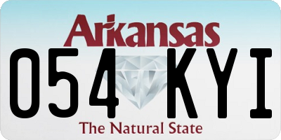 AR license plate 054KYI