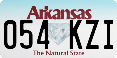 AR license plate 054KZI