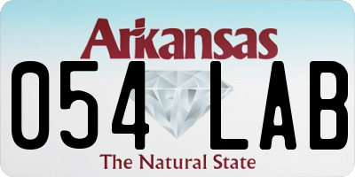 AR license plate 054LAB
