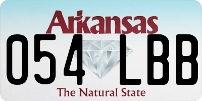 AR license plate 054LBB