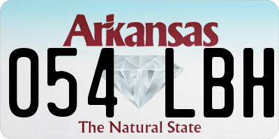 AR license plate 054LBH