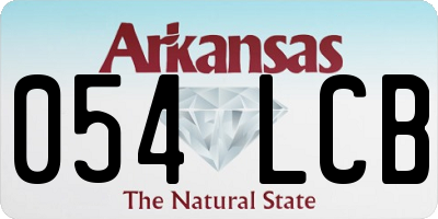 AR license plate 054LCB