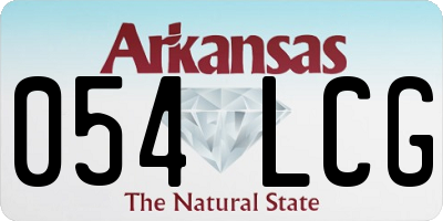AR license plate 054LCG