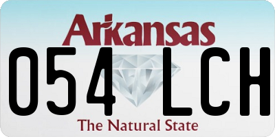 AR license plate 054LCH
