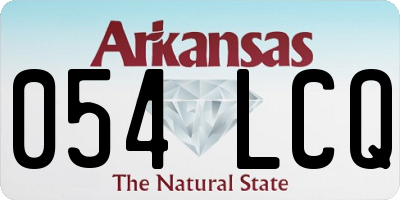 AR license plate 054LCQ