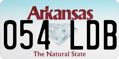 AR license plate 054LDB