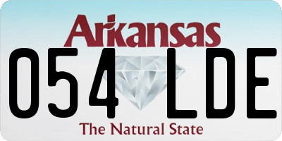 AR license plate 054LDE