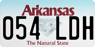 AR license plate 054LDH