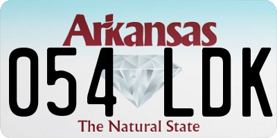 AR license plate 054LDK