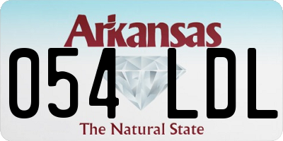 AR license plate 054LDL