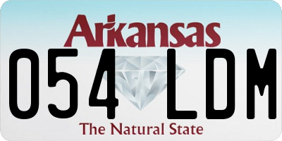 AR license plate 054LDM