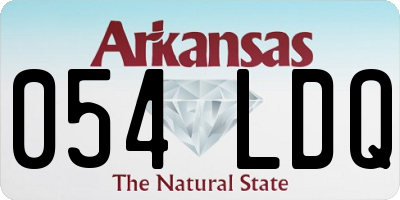 AR license plate 054LDQ