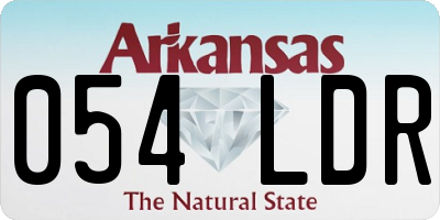AR license plate 054LDR