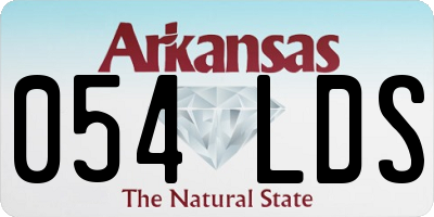 AR license plate 054LDS