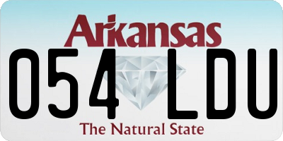 AR license plate 054LDU