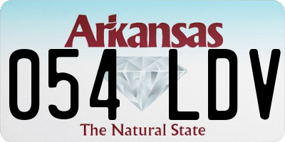 AR license plate 054LDV