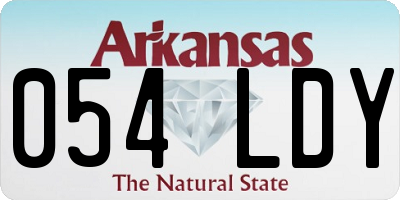 AR license plate 054LDY