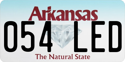 AR license plate 054LED