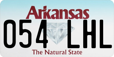 AR license plate 054LHL