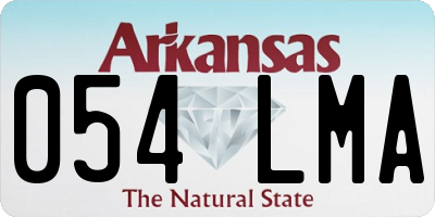 AR license plate 054LMA