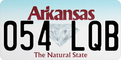AR license plate 054LQB