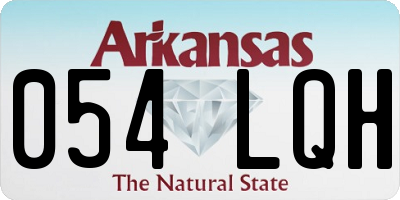 AR license plate 054LQH