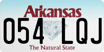 AR license plate 054LQJ