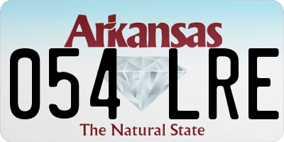 AR license plate 054LRE
