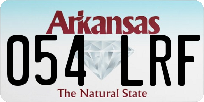 AR license plate 054LRF