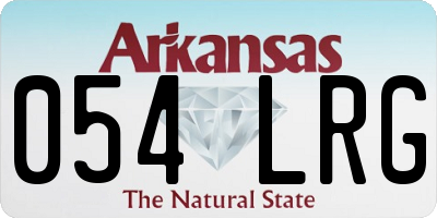 AR license plate 054LRG