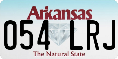 AR license plate 054LRJ