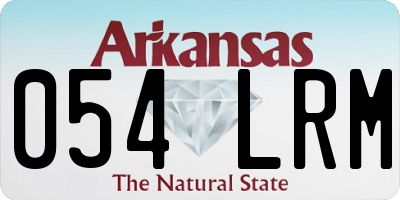 AR license plate 054LRM