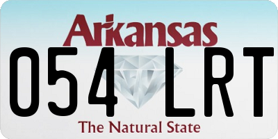 AR license plate 054LRT