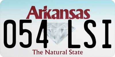 AR license plate 054LSI